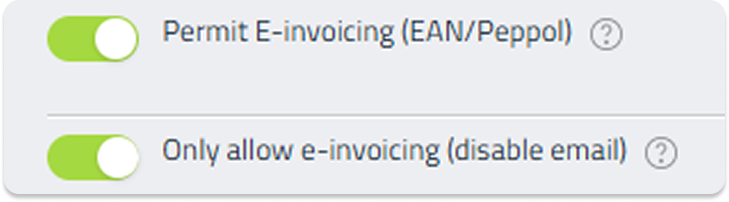 Only allow e-invoicing setting in Conference Manager