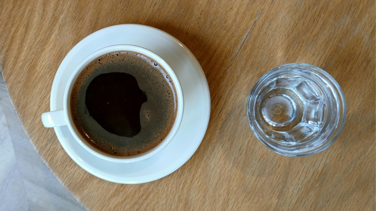 Arrival and coffee