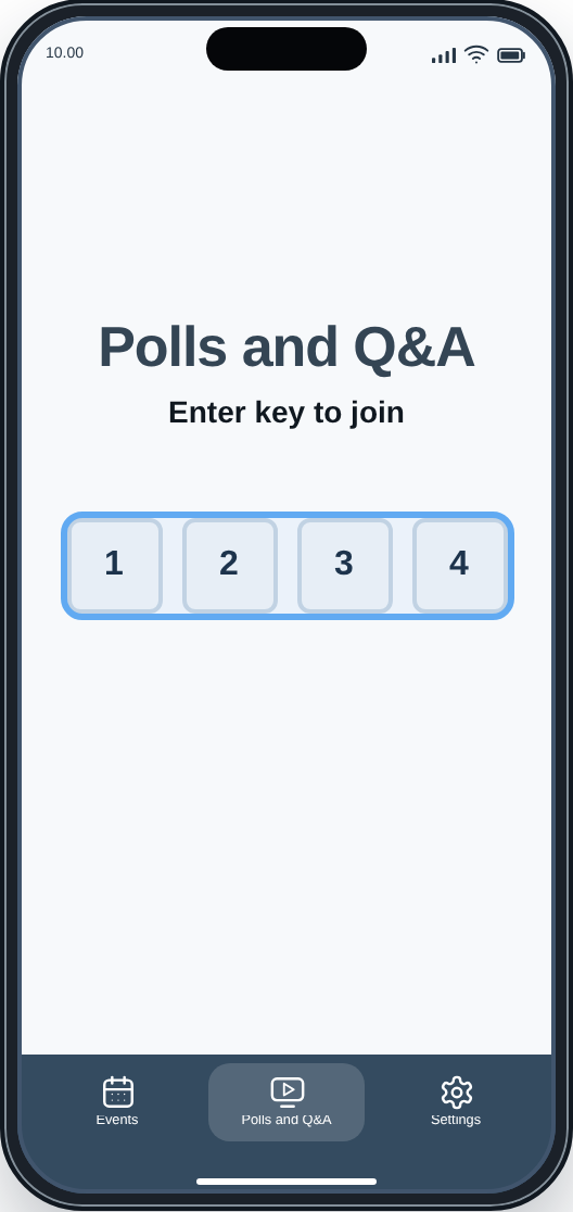 CM Events Polls and Q&A key screen